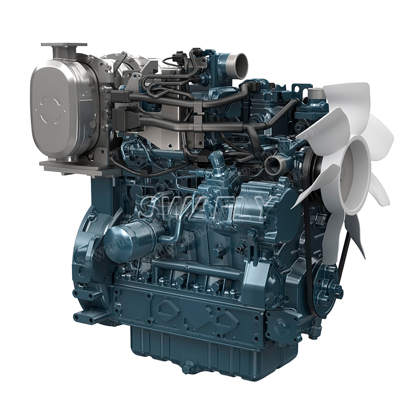 Kubota V3800-T 2200RPM Engine Assy