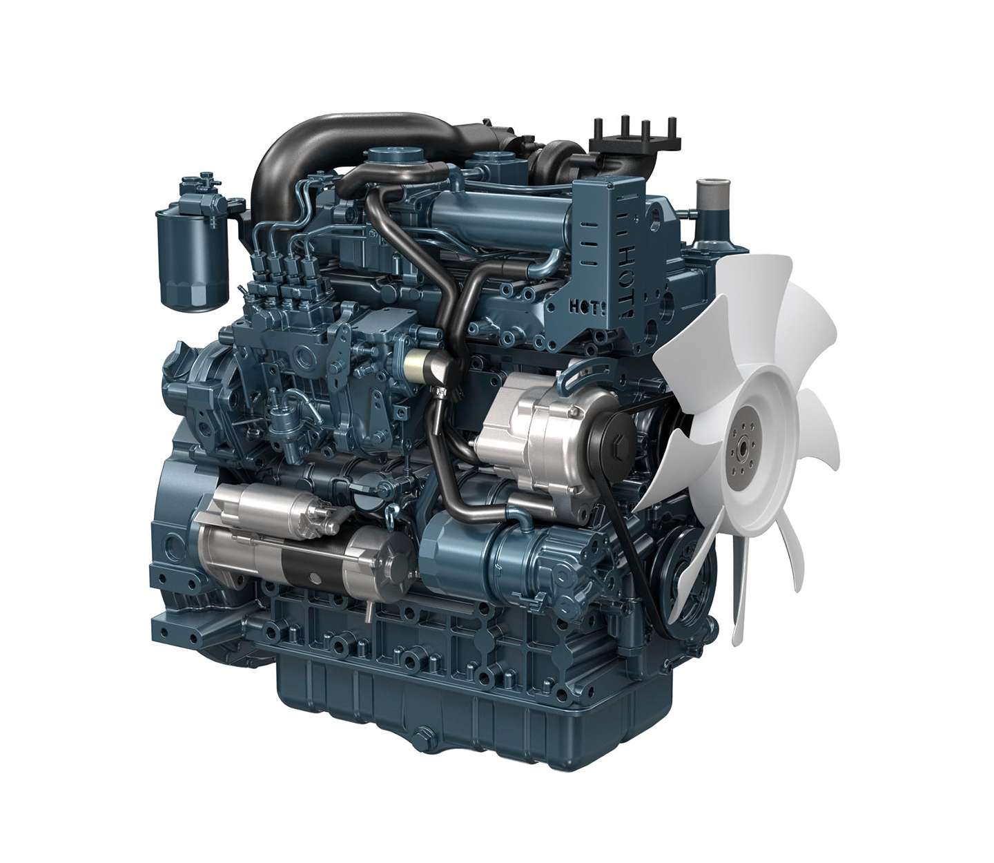 Kubota V3307-T Diesel Engine 1G398-32000 54.6KW 2200RPM