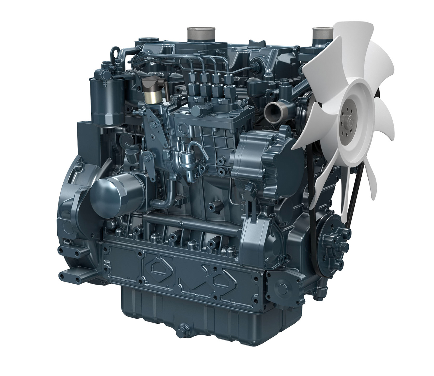 Kubota V3300-DI-ES01 Engine 1G529-12000 2600RPM 54.9KW